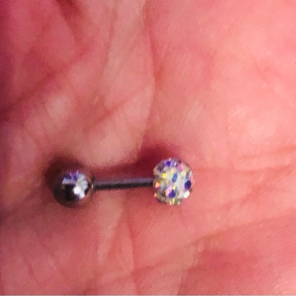 Crystal Round Ball Nose or Cartridge Ring - Picture 5 of 6
